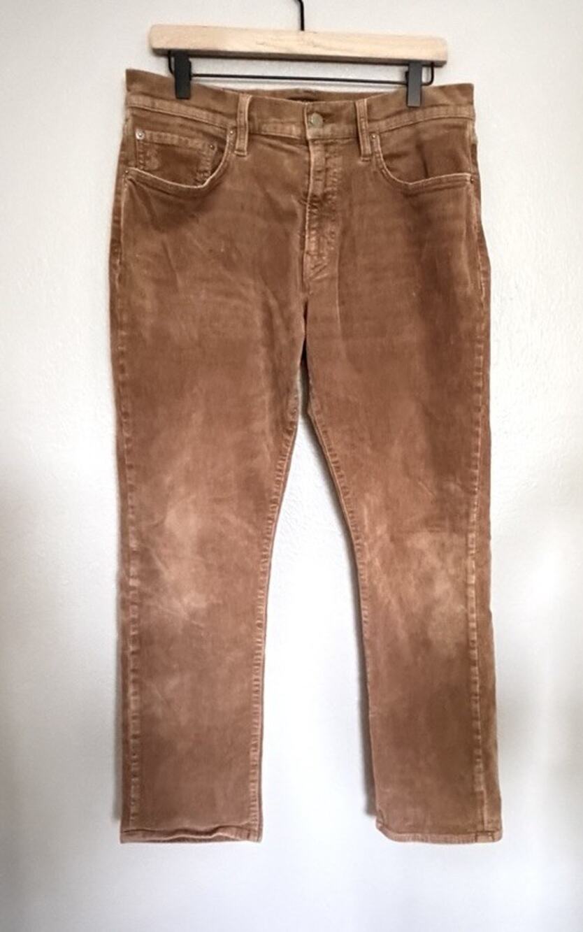 Polo Ralph Lauren Varick Slim Straight Brown Corduroy Pants 32x30